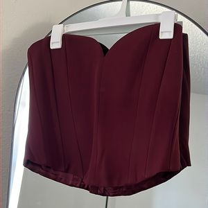 Zara sweetheart sleeveless bustier (part of a set)